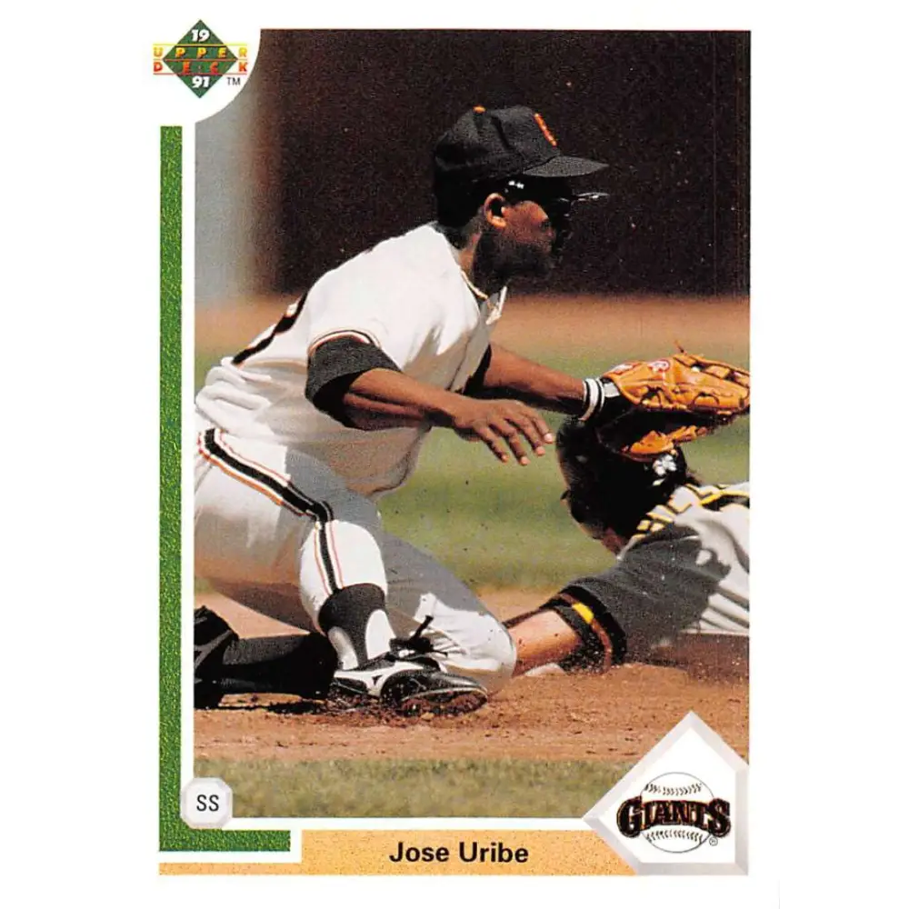 1991 Upper Deck #207 Jose Uribe EX Excellent San Francisco Giants Baseball Card  Image 1
