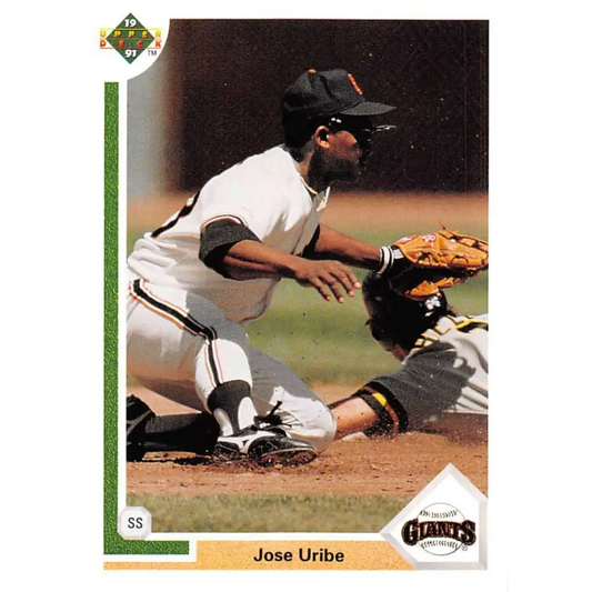 1991 Upper Deck #207 Jose Uribe NM-MT San Francisco Giants Baseball Card Image 1