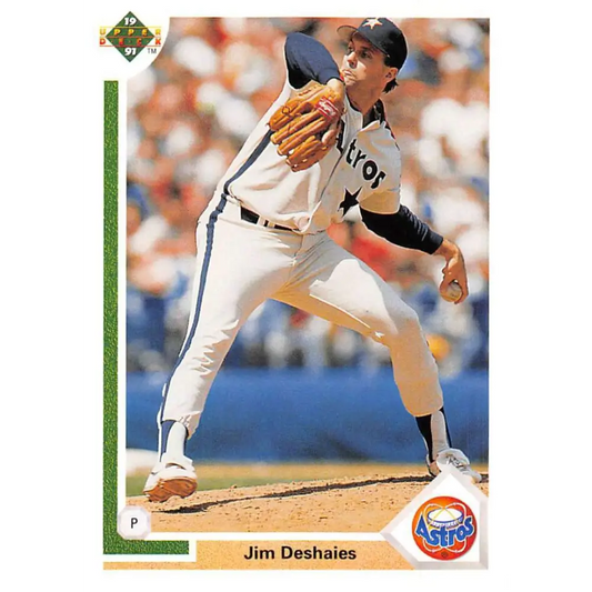 1991 Upper Deck #208 Jim Deshaies EX Excellent Houston Astros Baseball Card  Image 1