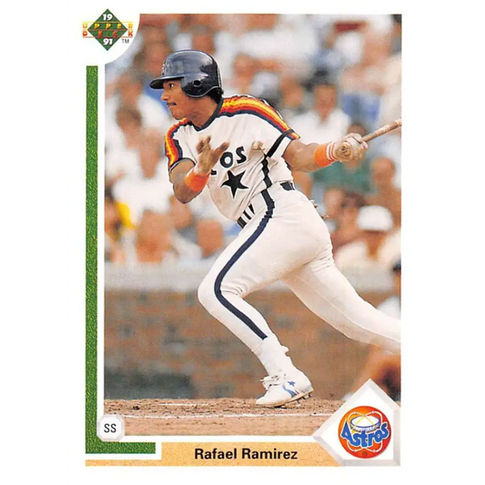 1991 Upper Deck #210 Rafael Ramirez NM-MT Houston Astros Baseball Card Image 1