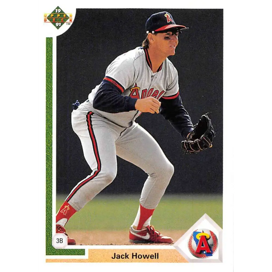 1991 Upper Deck #213 Jack Howell EX Excellent California Angels Baseball Card  Image 1