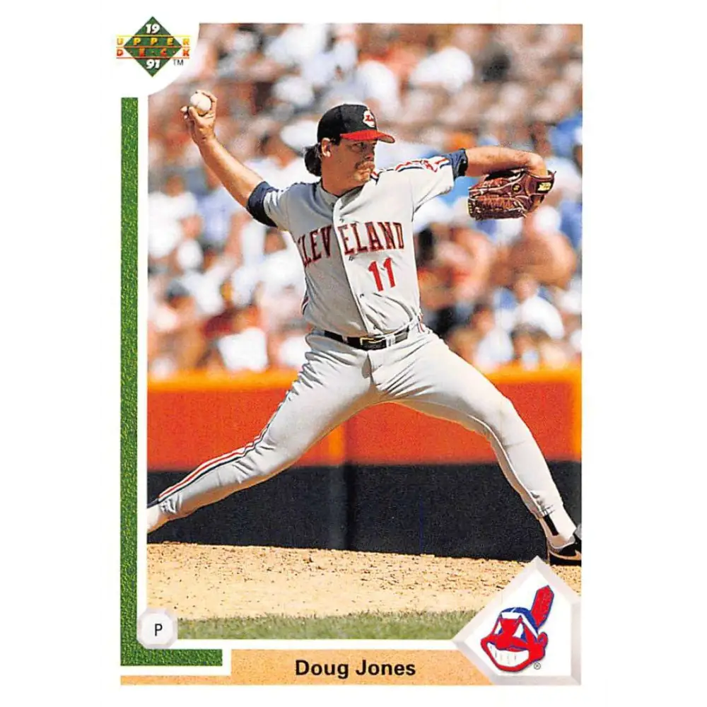 1991 Upper Deck #216 Doug Jones EX Excellent Cleveland Indians Baseball Card  Image 1