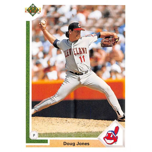 1991 Upper Deck #216 Doug Jones NM-MT Cleveland Indians Baseball Card Image 1