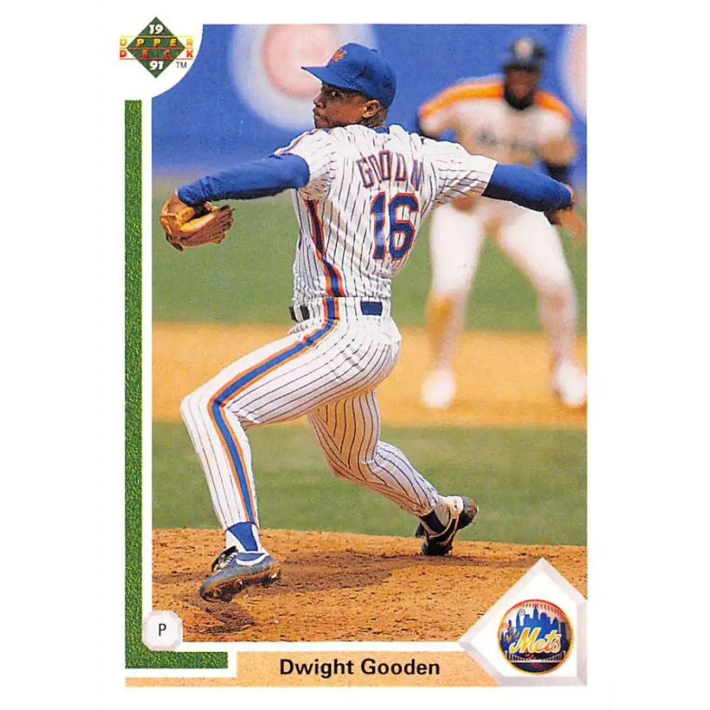 1991 Upper Deck #224 Dwight Gooden EX Excellent New York Mets Baseball Card  Image 1