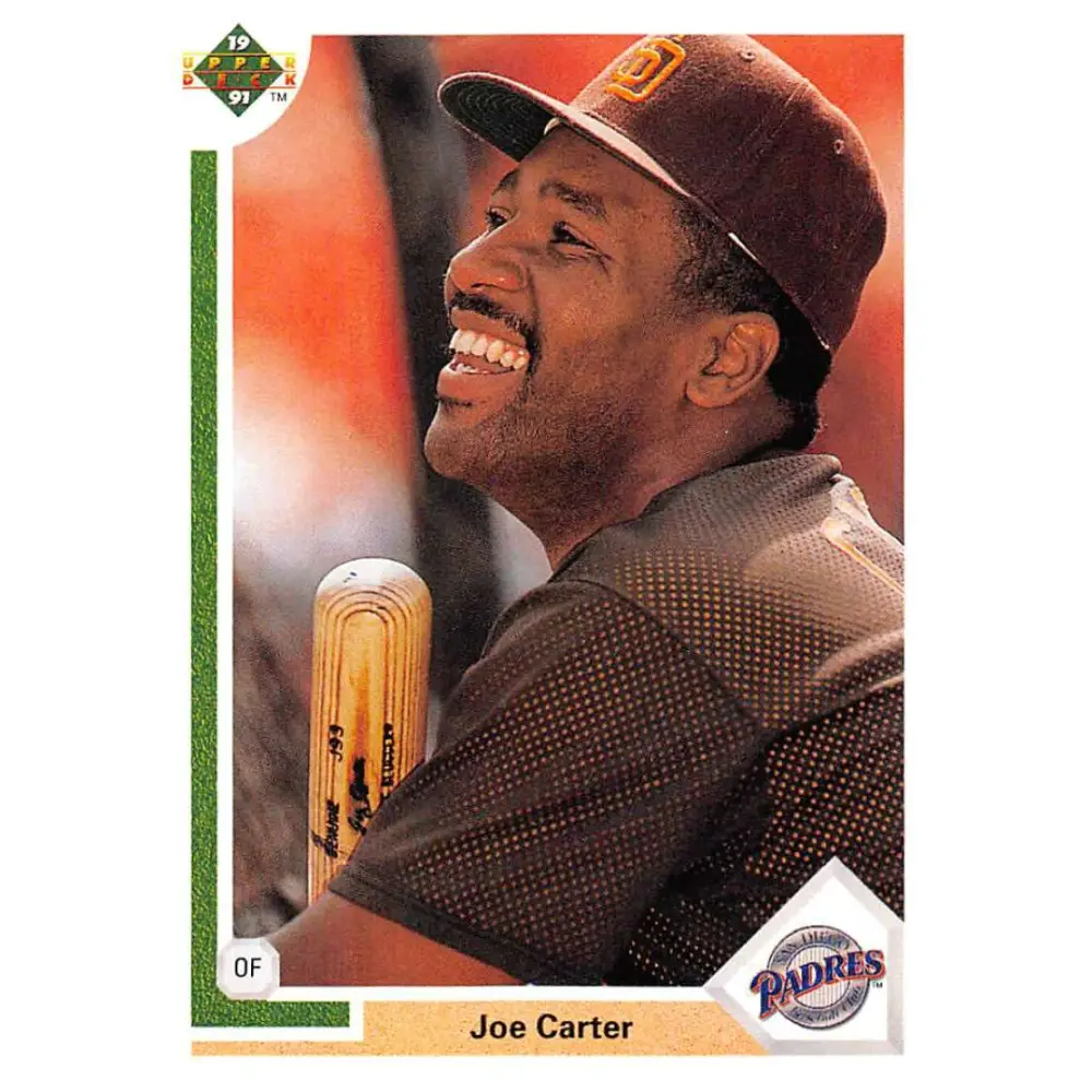 1991 Upper Deck #226 Joe Carter EX Excellent San Diego Padres Baseball Card  Image 1