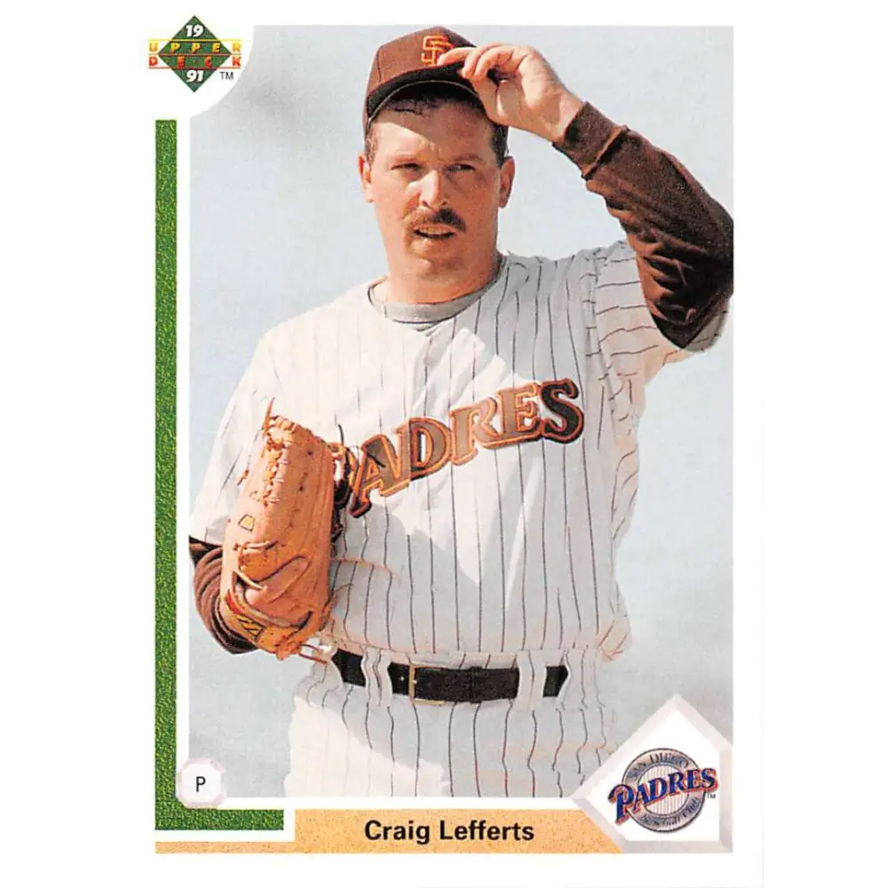 1991 Upper Deck #228 Craig Lefferts NM-MT San Diego Padres Baseball Card Image 1