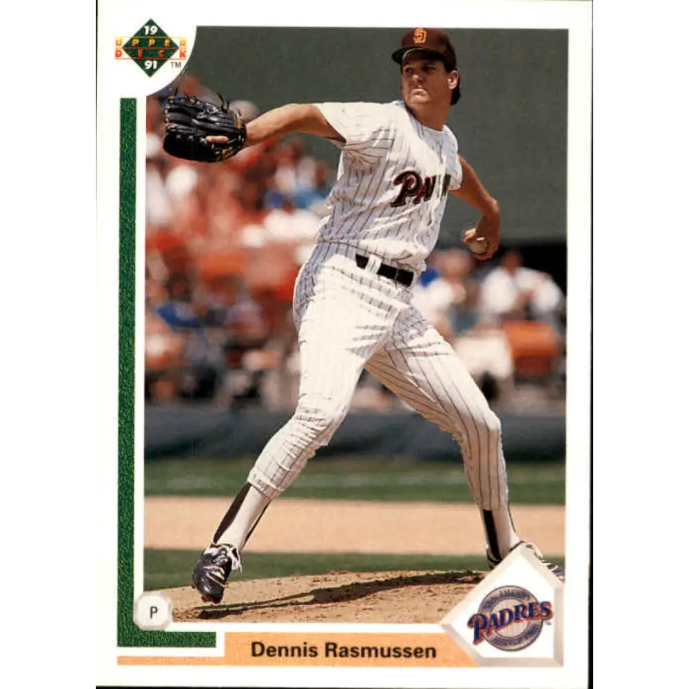 1991 Upper Deck #230 Dennis Rasmussen EX Excellent San Diego Padres Baseball Card  Image 1