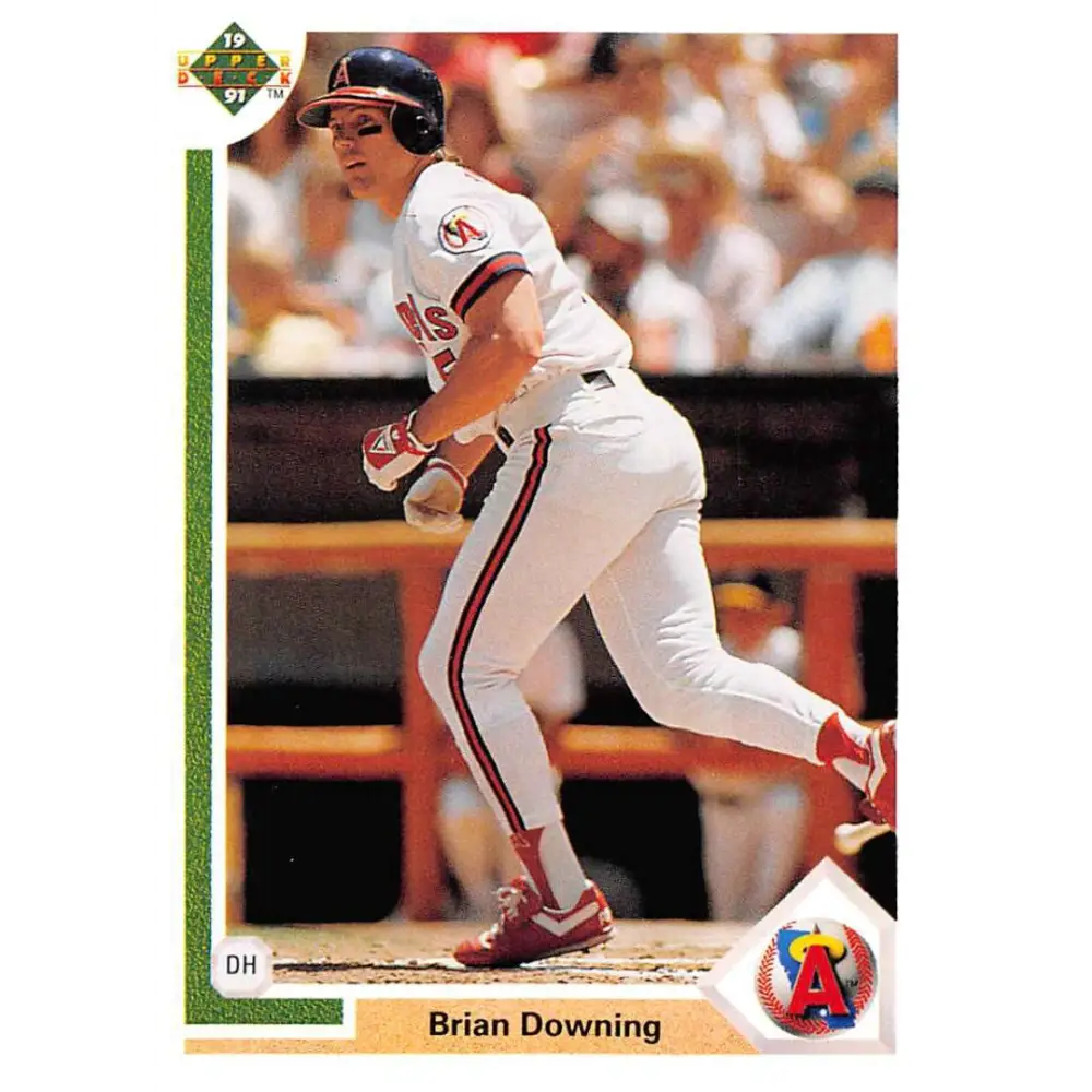 1991 Upper Deck #231b Brian Downing EX Excellent California Angels Baseball Card  Image 1