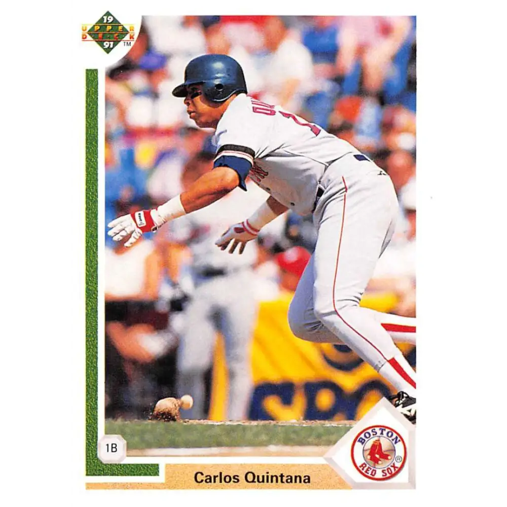 1991 Upper Deck #232 Carlos Quintana EX Excellent Boston Red Sox Baseball Card  Image 1