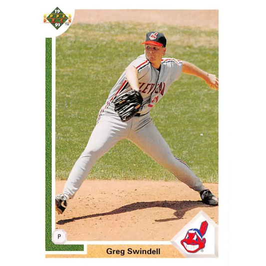 1991 Upper Deck #236 Greg Swindell NM-MT Cleveland Indians Baseball Card Image 1