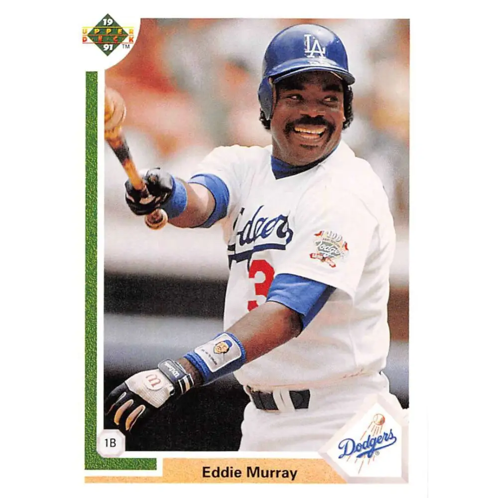 1991 Upper Deck #237 Eddie Murray NM-MT Los Angeles Dodgers Baseball Card Image 1