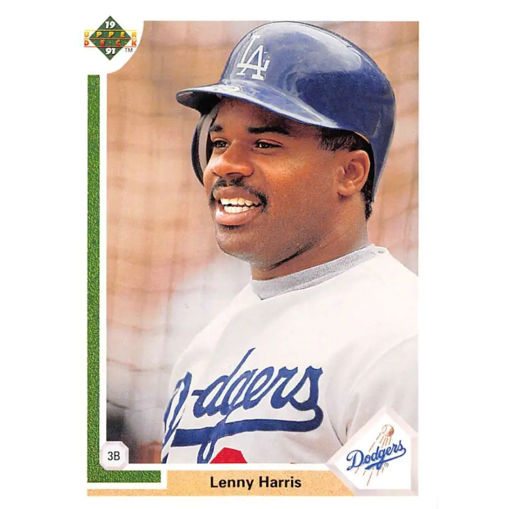1991 Upper Deck #239 Lenny Harris EX Excellent Los Angeles Dodgers Baseball Card  Image 1