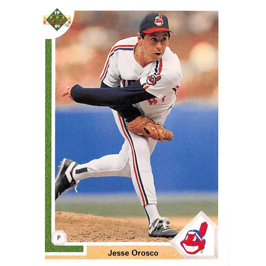 1991 Upper Deck #240 Jesse Orosco NM-MT Cleveland Indians Baseball Card Image 1