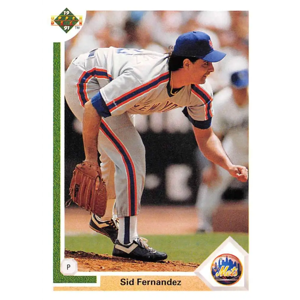 1991 Upper Deck #242 Sid Fernandez EX Excellent New York Mets Baseball Card  Image 1