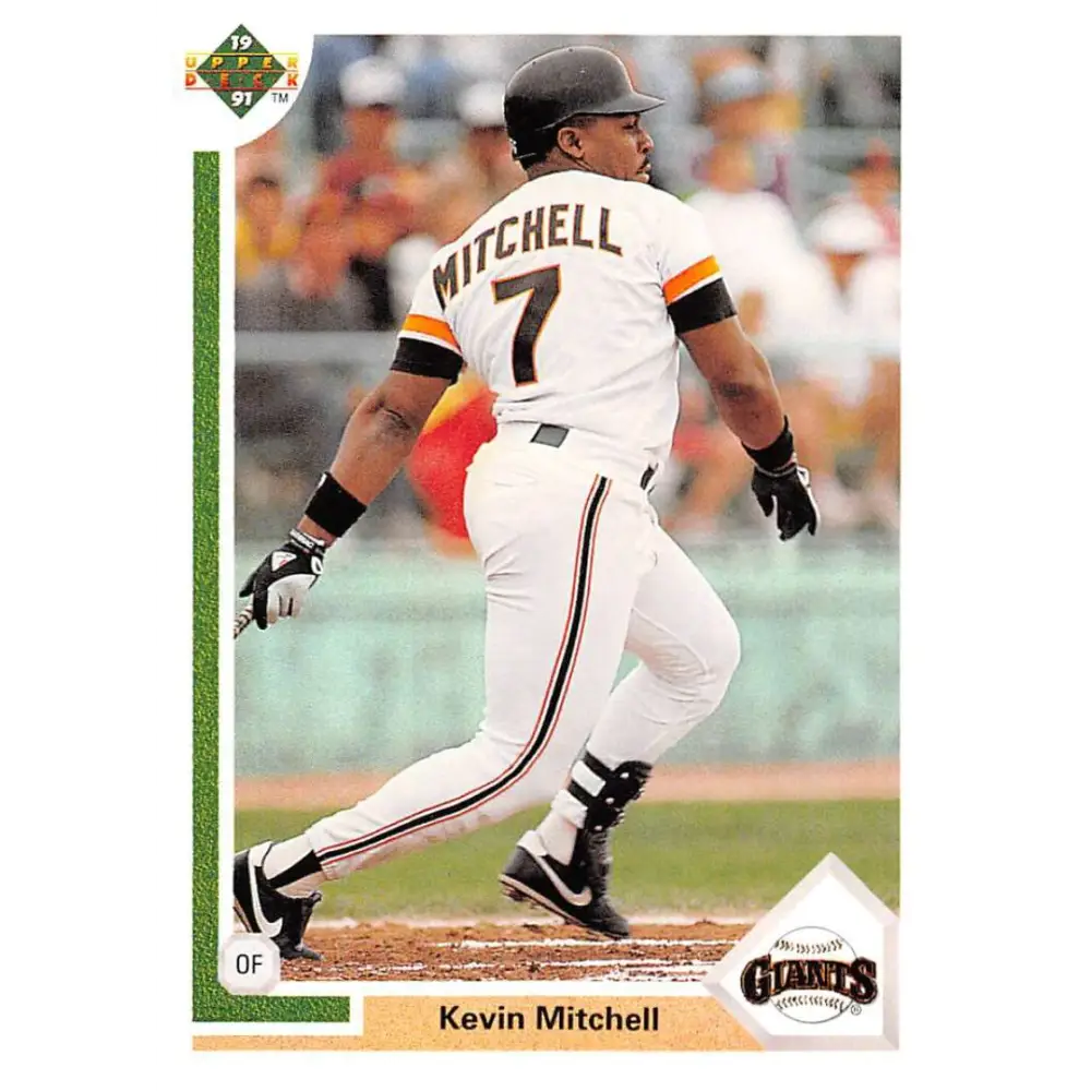 1991 Upper Deck #247 Kevin Mitchell NM-MT San Francisco Giants Baseball Card Image 1