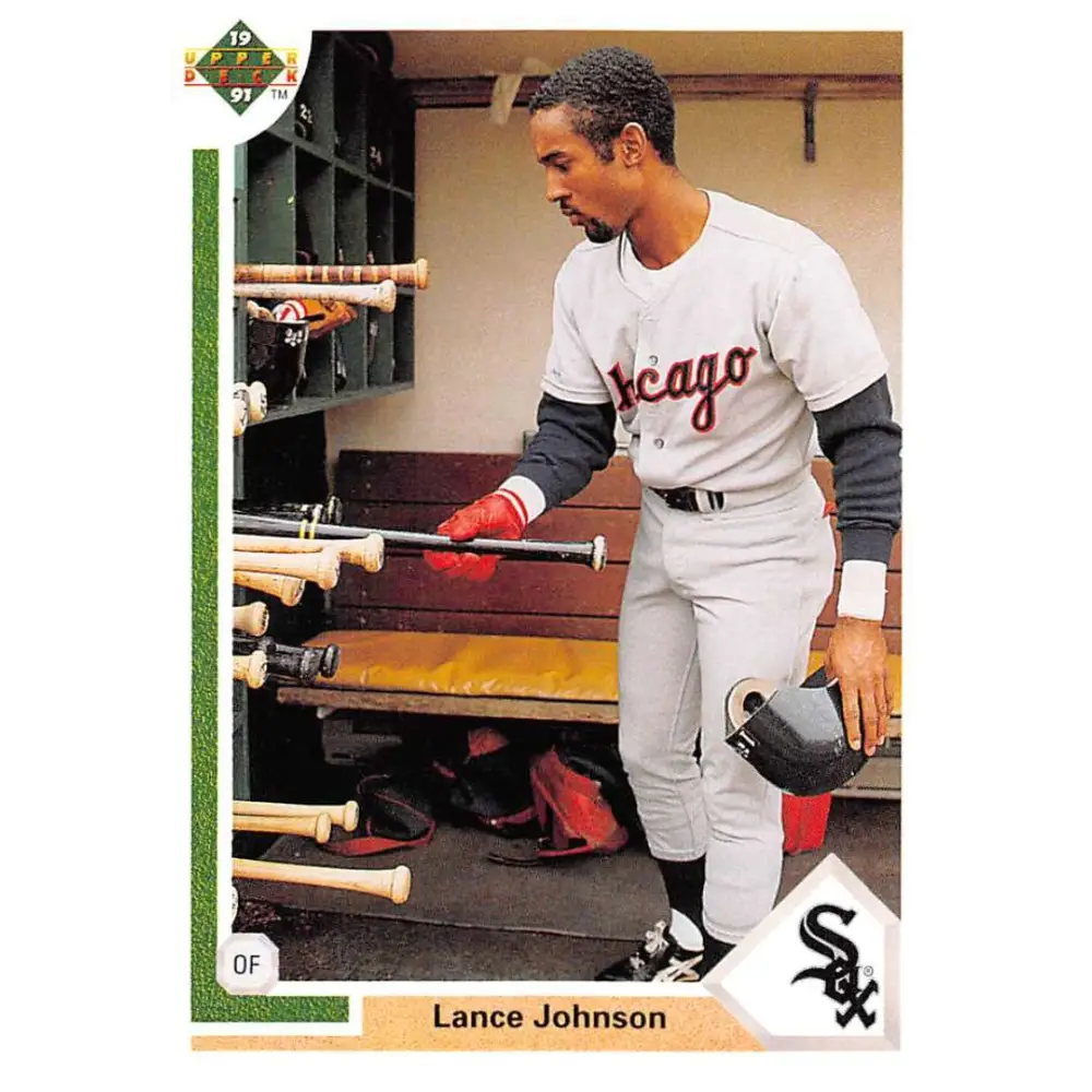 1991 Upper Deck #248 Lance Johnson NM-MT Chicago White Sox Baseball Card Image 1