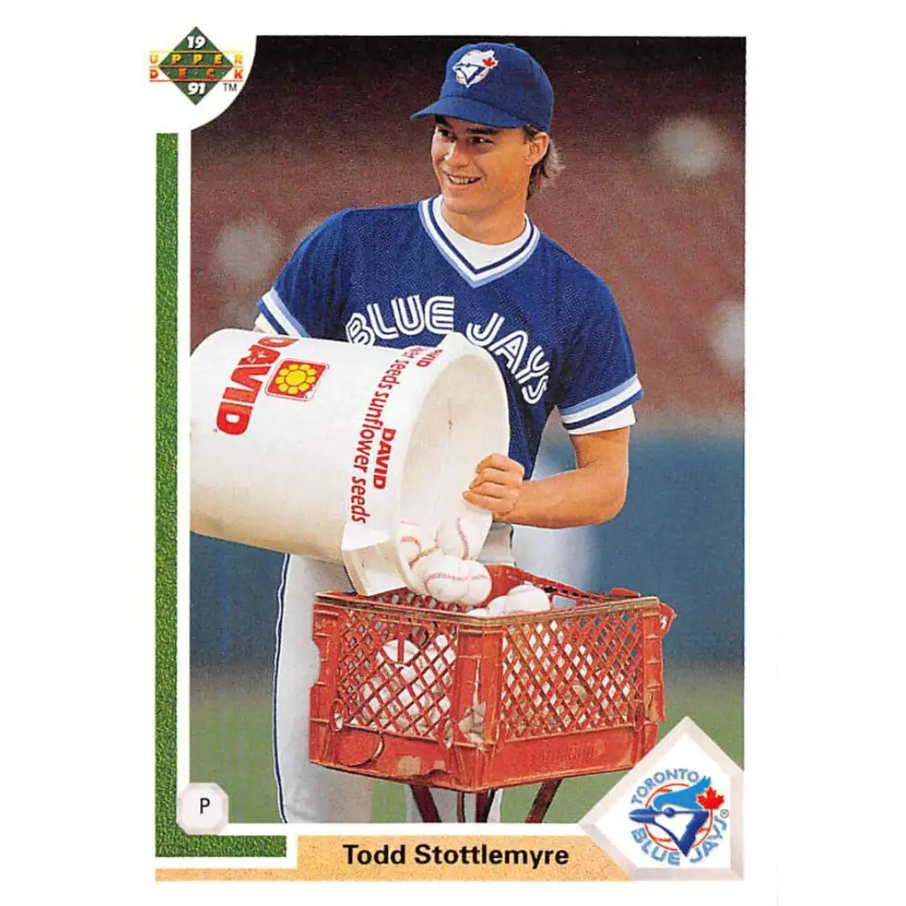 1991 Upper Deck #257 Todd Stottlemyre NM-MT Toronto Blue Jays Baseball Card Image 1