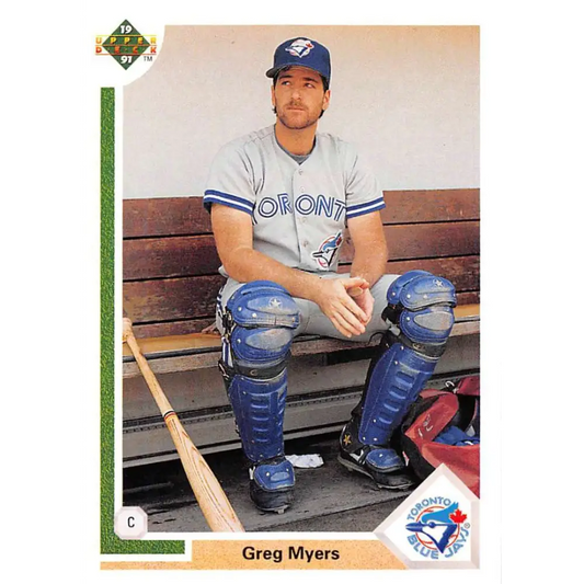 1991 Upper Deck #259 Greg Myers NM-MT Toronto Blue Jays Baseball Card Image 1