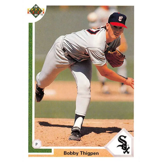 1991 Upper Deck #261 Bobby Thigpen NM-MT Chicago White Sox Baseball Card Image 1