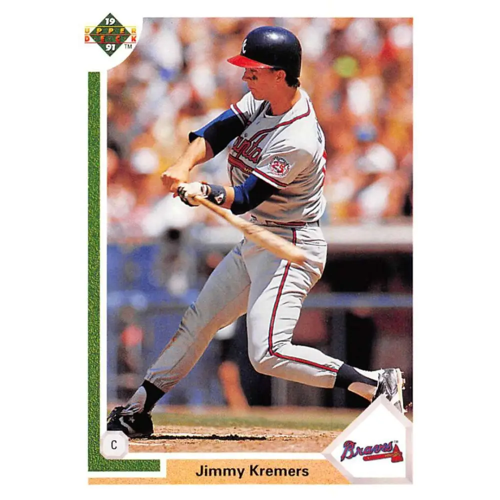 1991 Upper Deck #262 Jimmy Kremers EX Excellent Atlanta Braves Baseball Card  Image 1