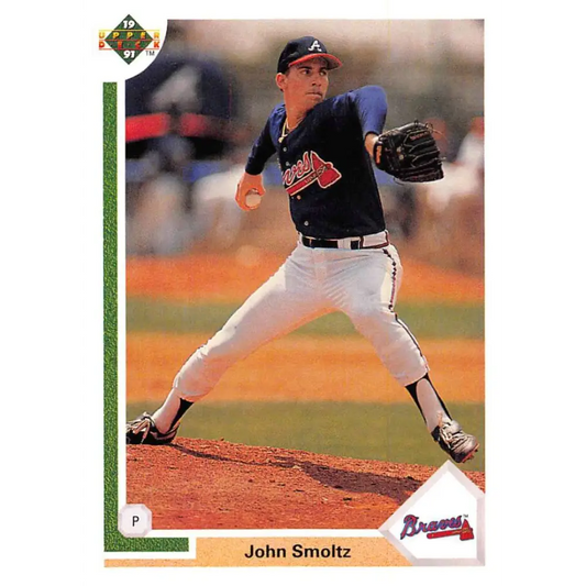 1991 Upper Deck #264 John Smoltz NM-MT Atlanta Braves Baseball Card Image 1