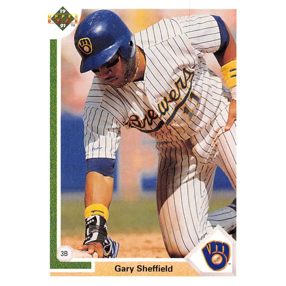 1991 Upper Deck #266 Gary Sheffield NM-MT Milwaukee Brewers Baseball Card Image 1