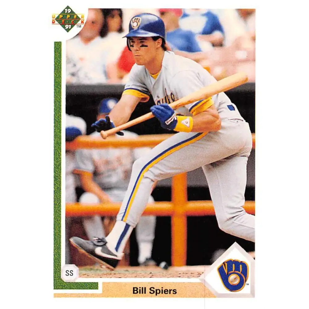 1991 Upper Deck #268 Bill Spiers EX Excellent Milwaukee Brewers Baseball Card  Image 1