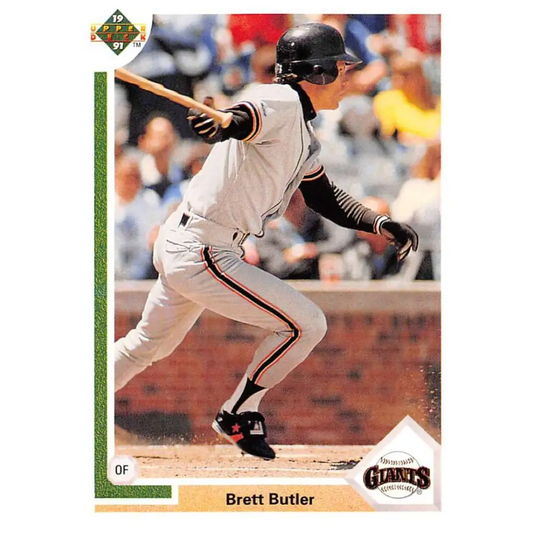 1991 Upper Deck #270 Brett Butler EX Excellent San Francisco Giants Baseball Card  Image 1