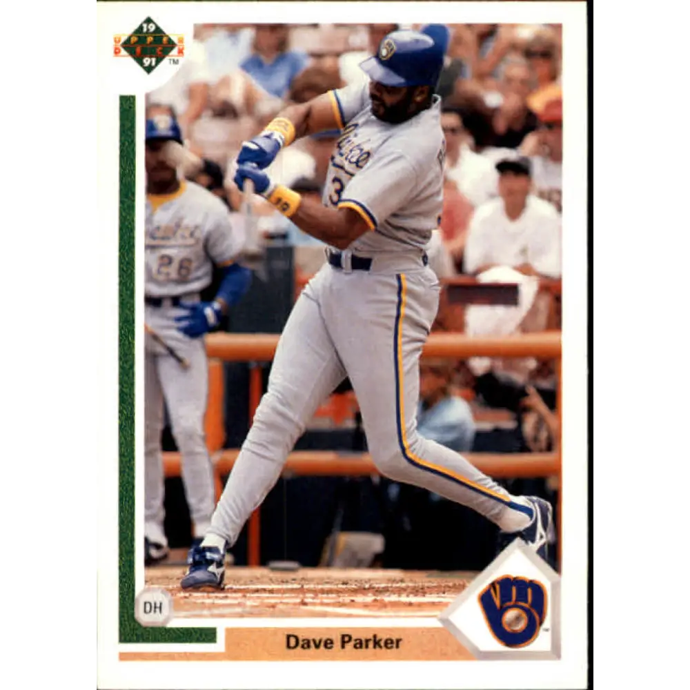 1991 Upper Deck #274 Dave Parker EX Excellent Milwaukee Brewers Baseball Card  Image 1
