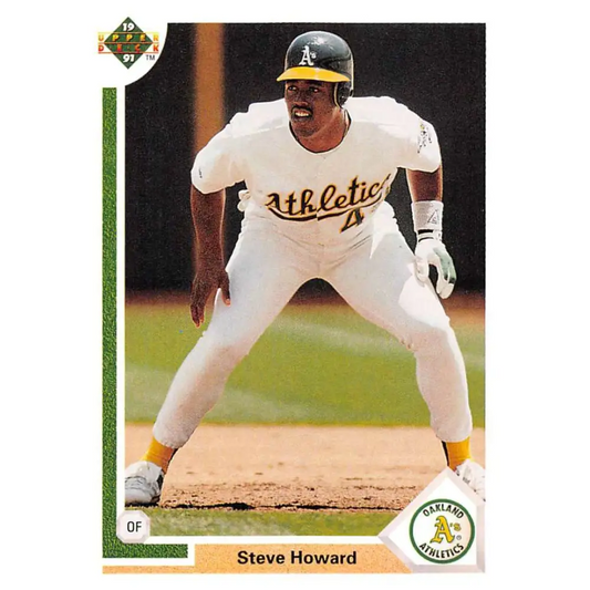 1991 Upper Deck #277 Steve Howard EX Excellent Oakland Athletics Baseball Card  Image 1