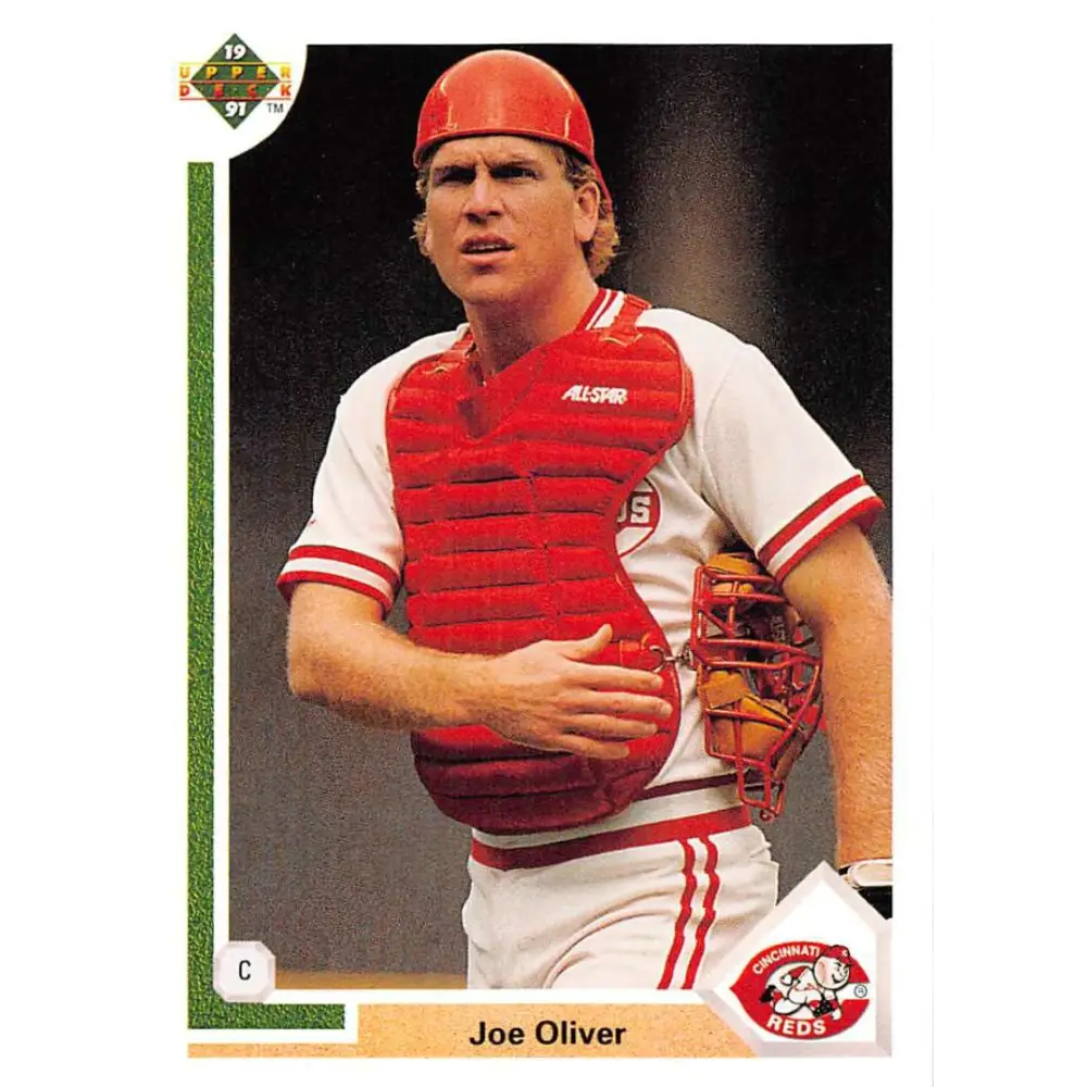 1991 Upper Deck #279 Joe Oliver NM-MT Cincinnati Reds Baseball Card Image 1