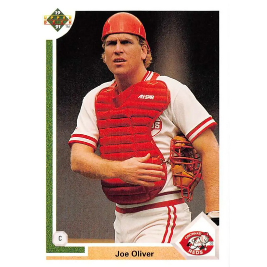 1991 Upper Deck #279 Joe Oliver NM-MT Cincinnati Reds Baseball Card Image 1