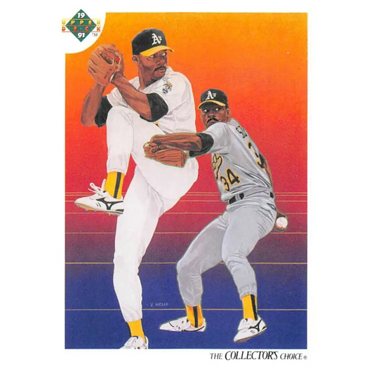 1991 Upper Deck #28 Dave Stewart EX Excellent Oakland Athletics Baseball Card  Image 1