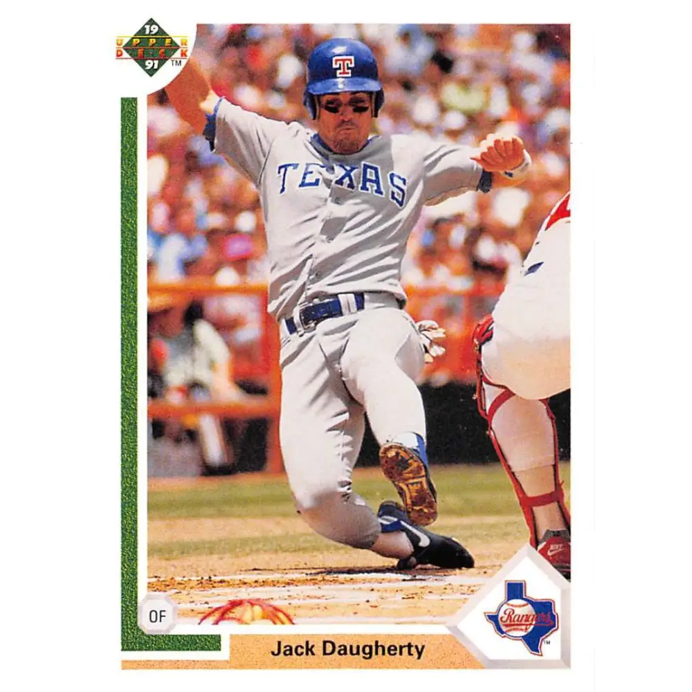 1991 Upper Deck #284 Jack Daugherty NM-MT Texas Rangers Baseball Card Image 1