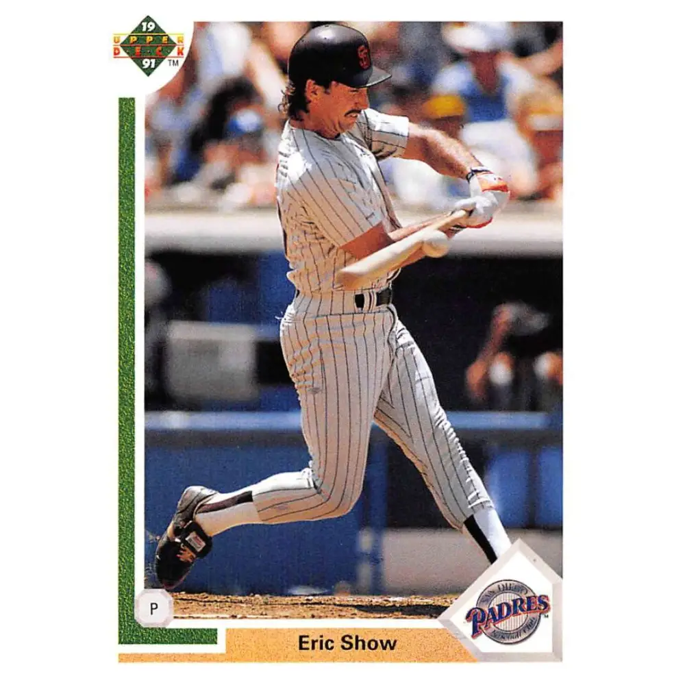 1991 Upper Deck #293 Eric Show EX Excellent San Diego Padres Baseball Card  Image 1