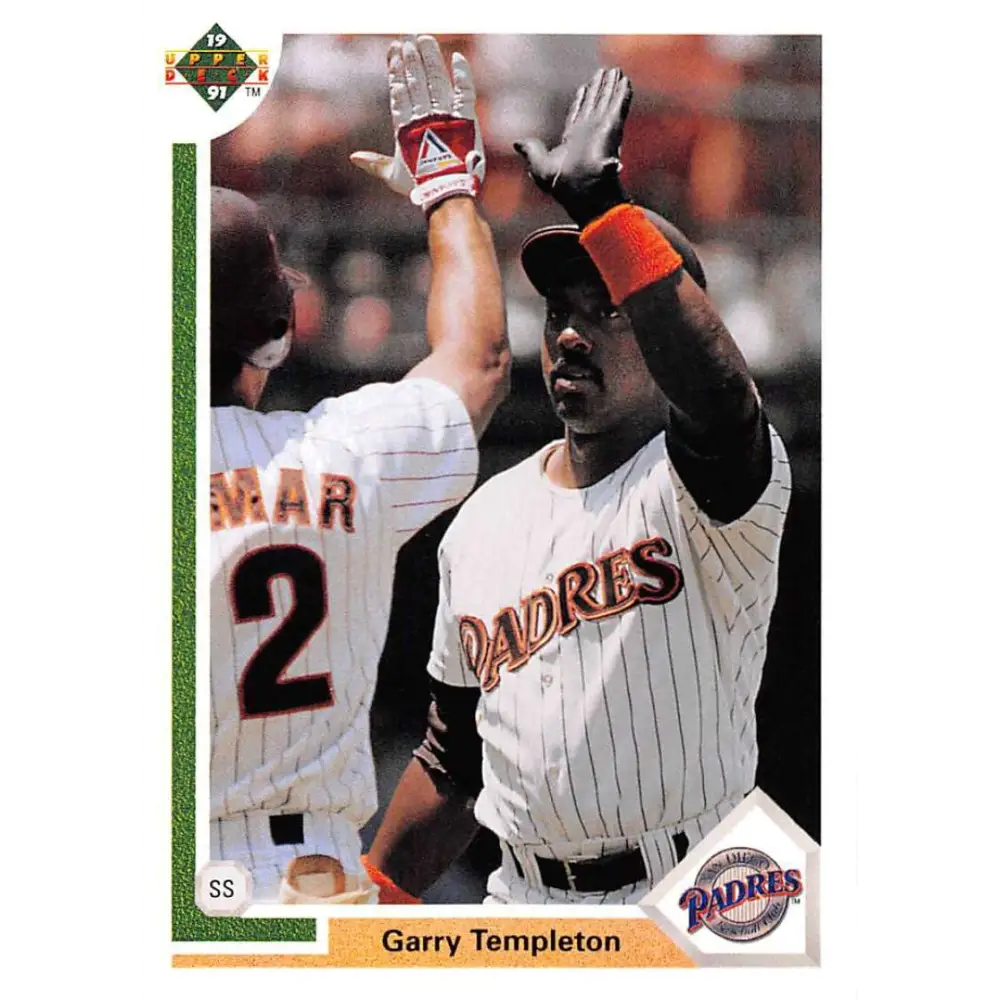 1991 Upper Deck #295 Garry Templeton EX Excellent San Diego Padres Baseball Card  Image 1