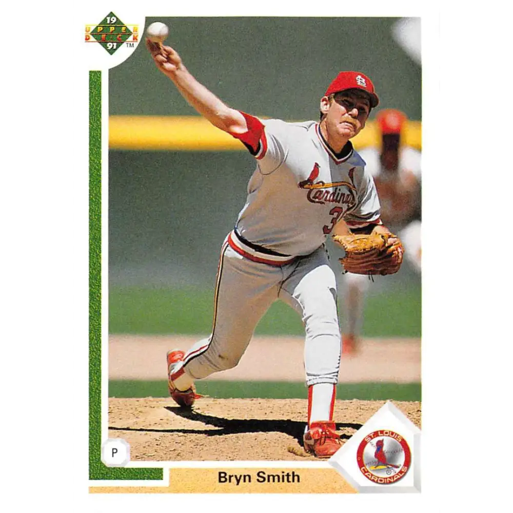 1991 Upper Deck #307 Bryn Smith NM-MT St. Louis Cardinals Baseball Card Image 1
