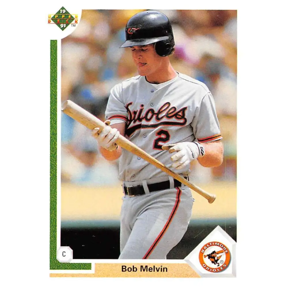 1991 Upper Deck #310 Bob Melvin NM-MT Baltimore Orioles Baseball Card Image 1