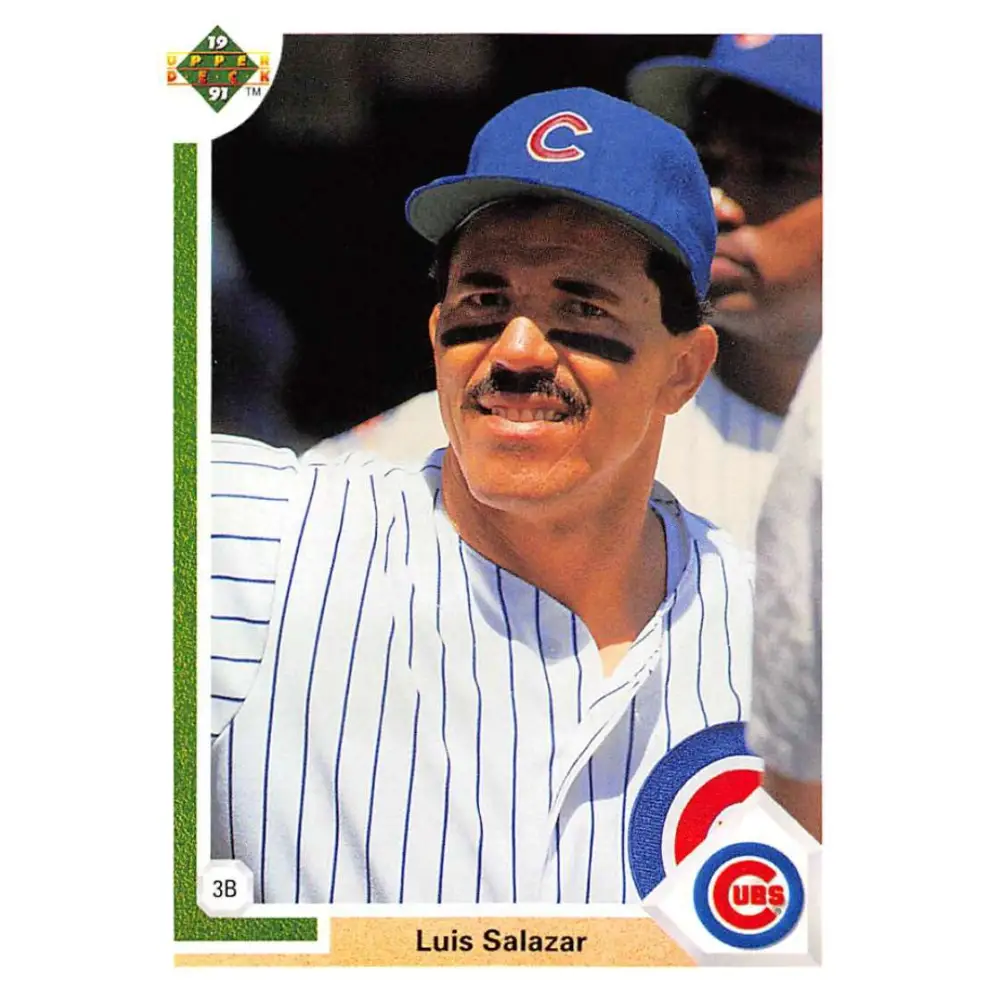 1991 Upper Deck #311 Luis Salazar EX Excellent Chicago Cubs Baseball Card  Image 1