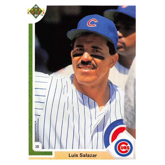 1991 Upper Deck #311 Luis Salazar EX Excellent Chicago Cubs Baseball Card  Image 1