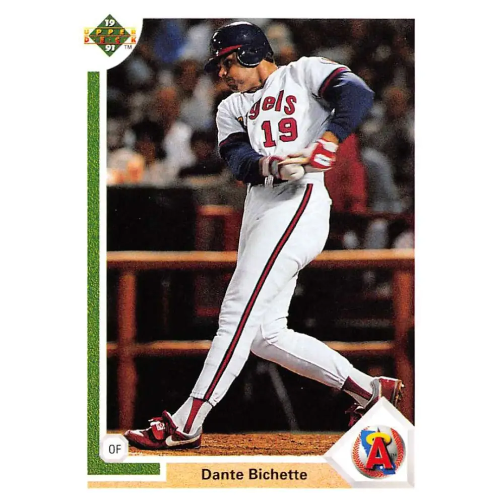 1991 Upper Deck #317 Dante Bichette EX Excellent California Angels Baseball Card  Image 1