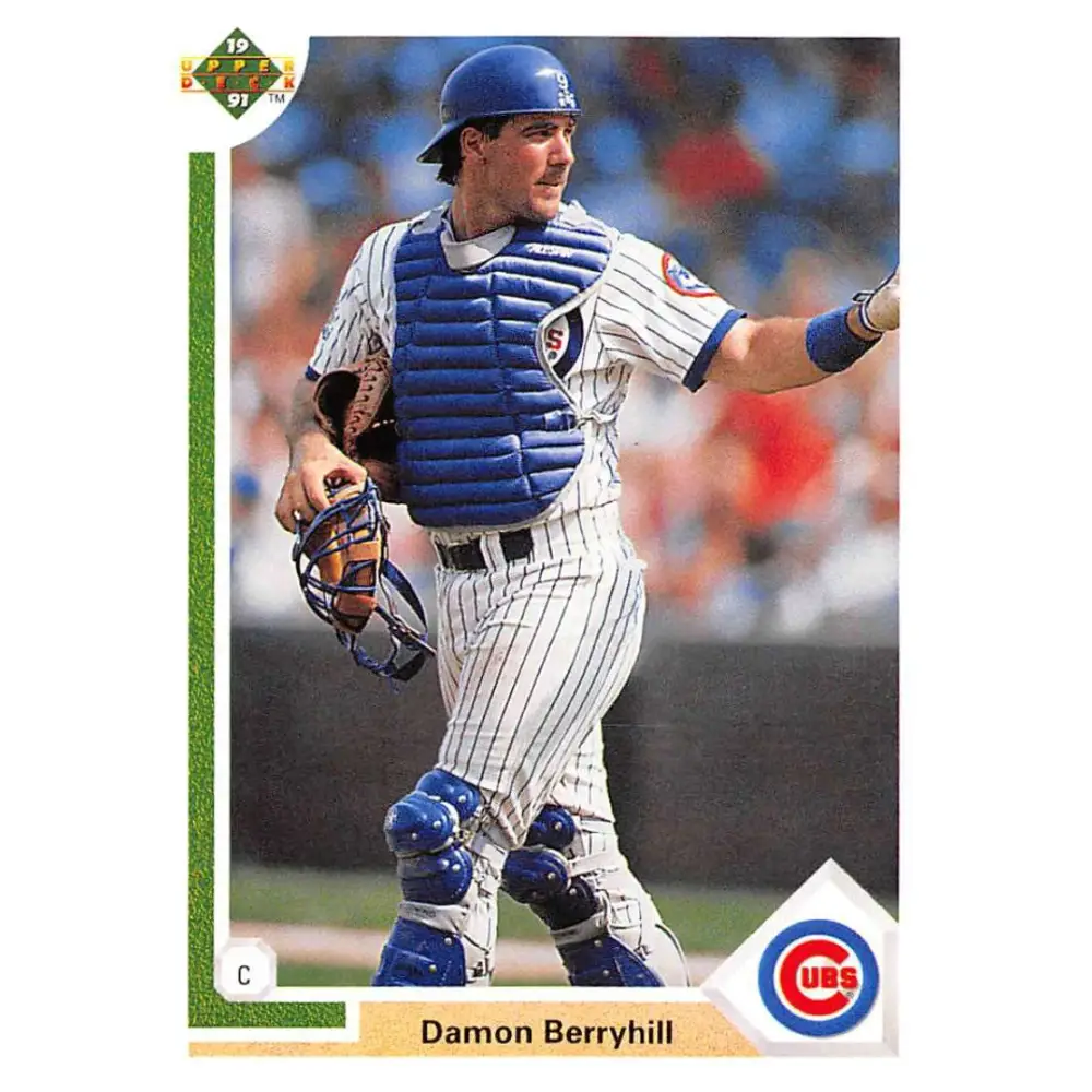 1991 Upper Deck #319 Damon Berryhill EX Excellent Chicago Cubs Baseball Card  Image 1