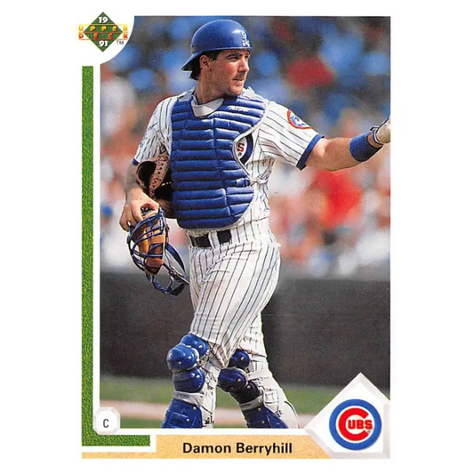 1991 Upper Deck #319 Damon Berryhill EX Excellent Chicago Cubs Baseball Card  Image 1