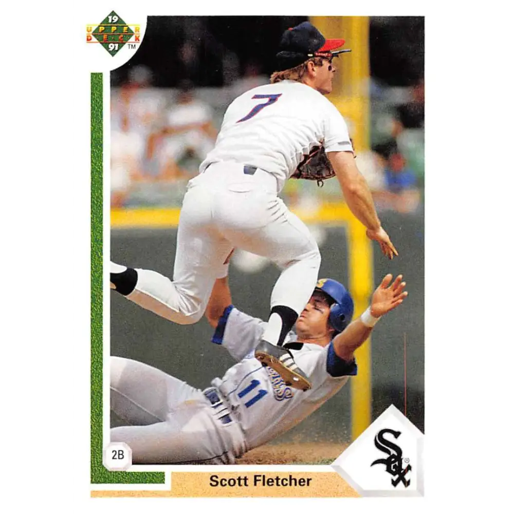 1991 Upper Deck #321 Scott Fletcher EX Excellent Chicago White Sox Baseball Card  Image 1