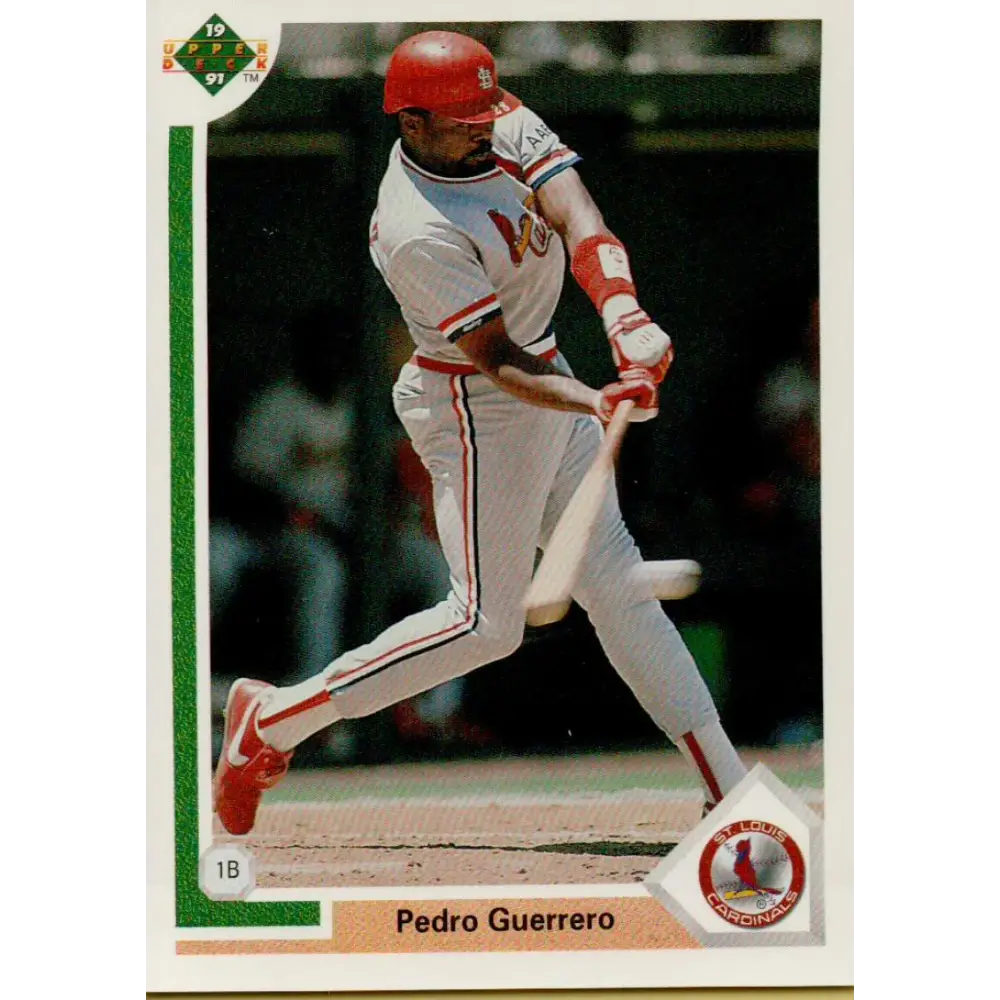 1991 Upper Deck #327 Pedro Guerrero NM-MT St. Louis Cardinals Baseball Card Image 1