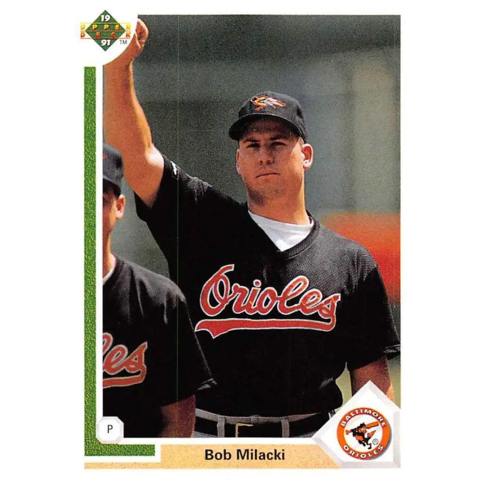 1991 Upper Deck #328 Bob Milacki EX Excellent Baltimore Orioles Baseball Card  Image 1