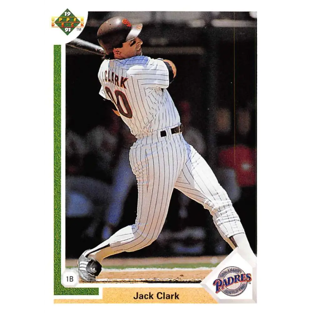 1991 Upper Deck #331 Jack Clark NM-MT San Diego Padres Baseball Card Image 1