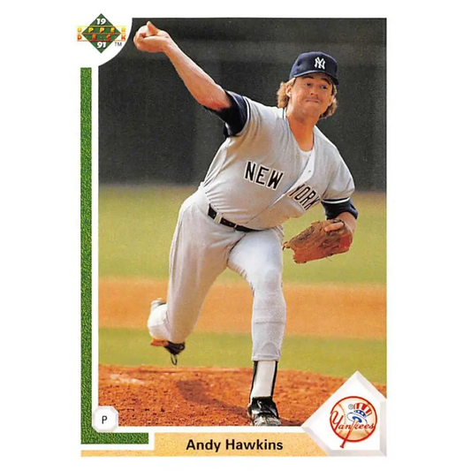 1991 Upper Deck #333 Andy Hawkins NM-MT New York Yankees Baseball Card Image 1