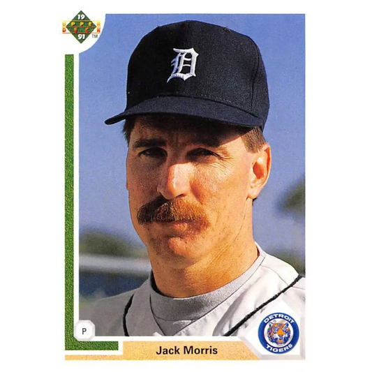 1991 Upper Deck #336 Jack Morris EX Excellent Detroit Tigers Baseball Card  Image 1