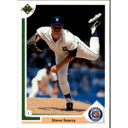 1991 Upper Deck #338 Steve Searcy EX Excellent Detroit Tigers Baseball Card  Image 1